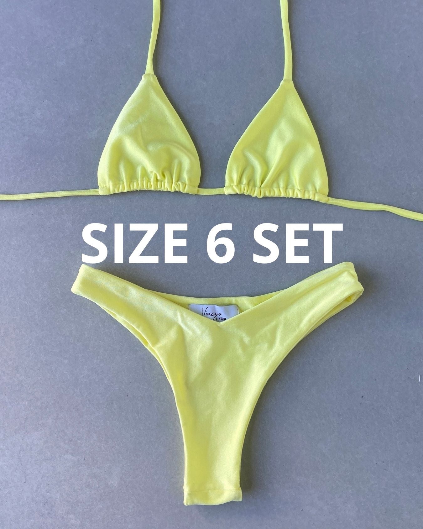 SHIMMER LEMON BIKINI - SIZE 6AU SET - 168