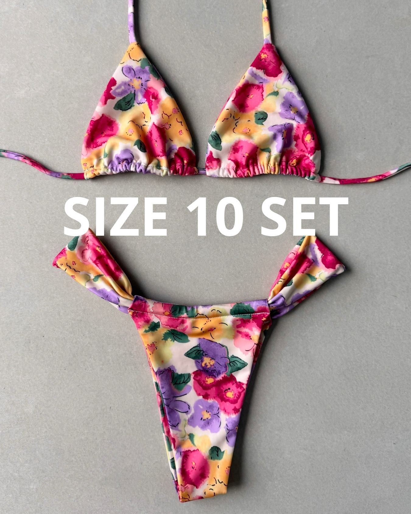 PASTEL FLEURS BIKINI - SIZE 10AU SET - 19