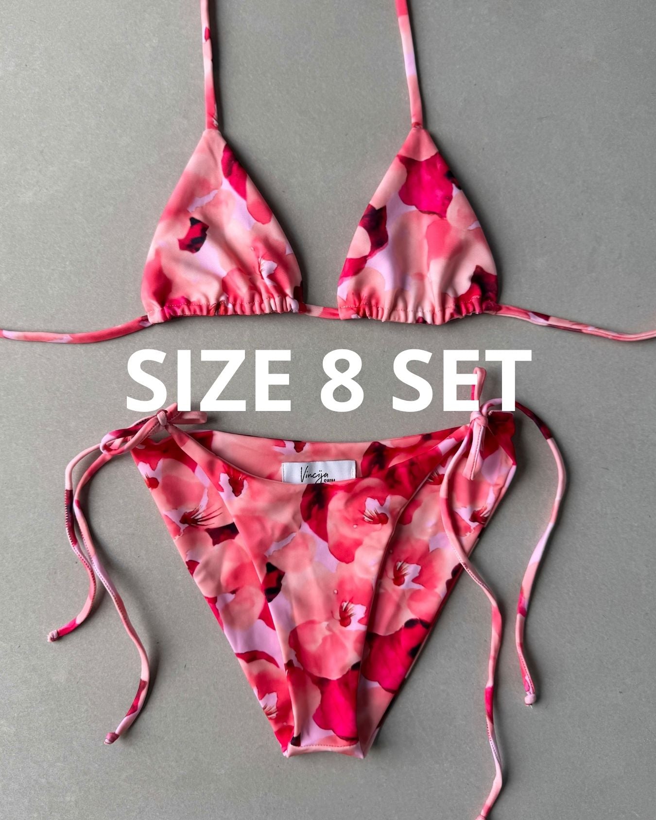 ROSE FLEURS BIKINI - SIZE 8AU SET - 15