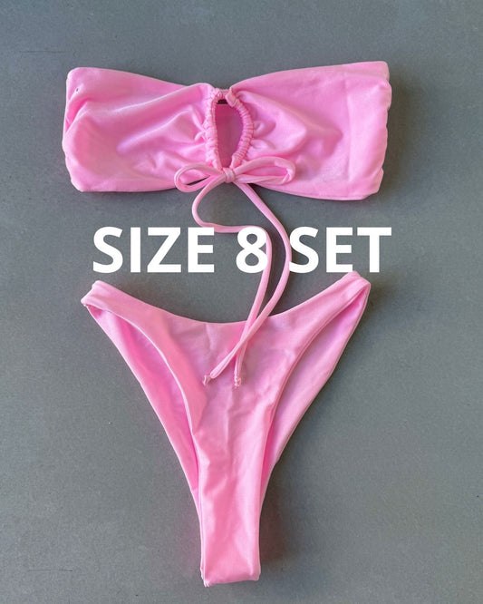 SHIMMER BABY PINK BIKINI - SIZE 8AU SET - 107