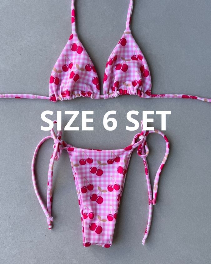 CHERRY BIKINI - SIZE 6AU SET - 185