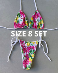 TUSCAN FLORAL BIKINI - SIZE 8AU SET - 126, 123