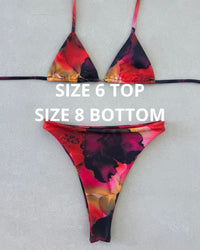 AMOUR NOIR BIKINI - SIZE 6AU TOP 8AU BOTTOMS - 206