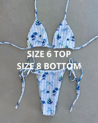 BLUEBERRY BIKINI - SIZE 6AU TOP 8AU BOTTOMS