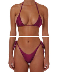 SHIMMER WINE BIKINI - SIZE 8AU SET