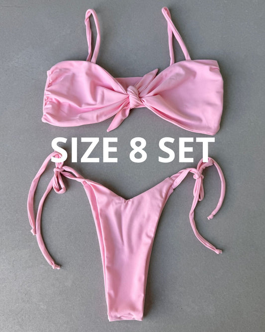 MATTE BABY PINK BIKINI - SIZE 8AU SET - 47