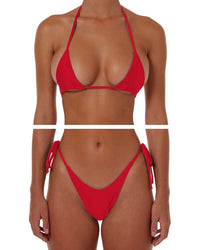 MATTE RED BIKINI - SIZE 6AU TOP 4AU BOTTOMS - 58