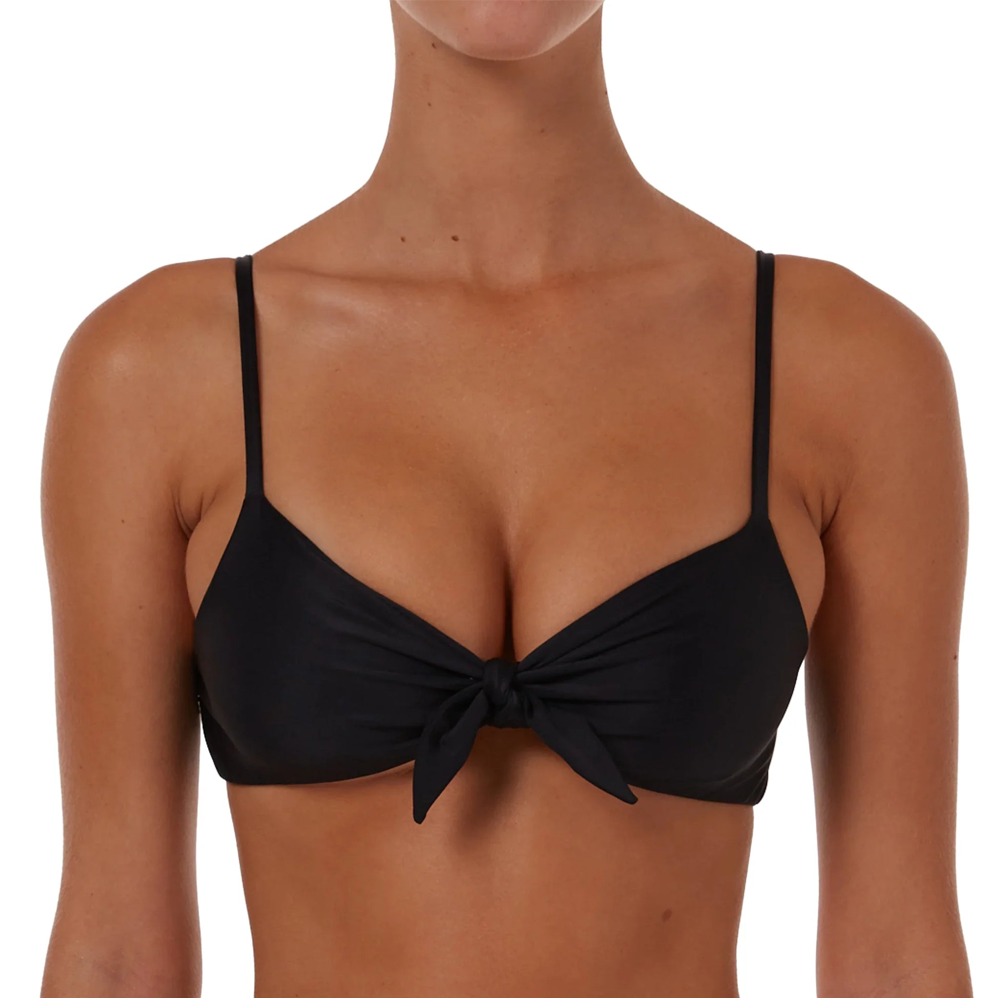 Drawstring Bow Tie Top