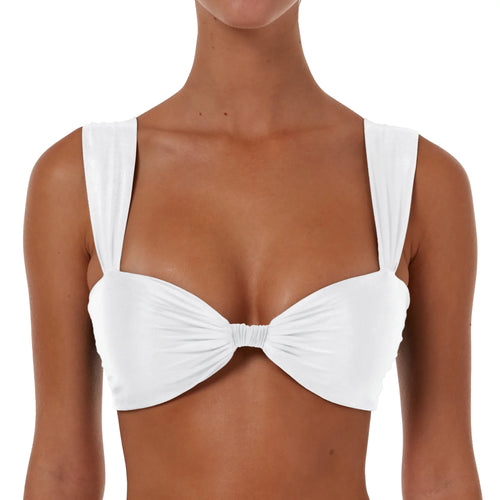 Ruched Detail Top With Wide Straps