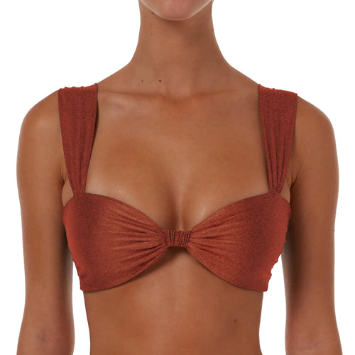 Ruched Detail Top With Wide Straps