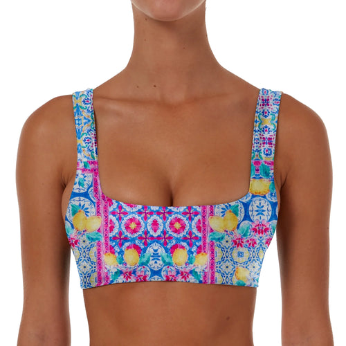 Ruched Square Crop Top