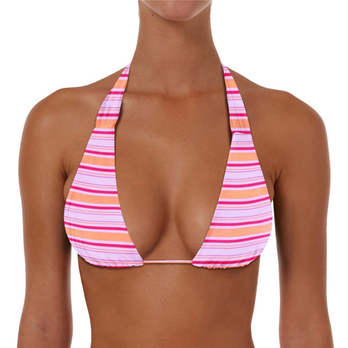 Ruched String Tie Halter Top