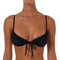 Ruched String Tie Top