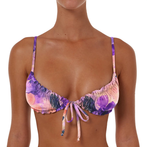 Ruched String Tie Top