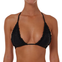 Ruched Triangle String Top