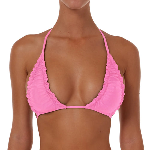 Ruched Triangle String Top