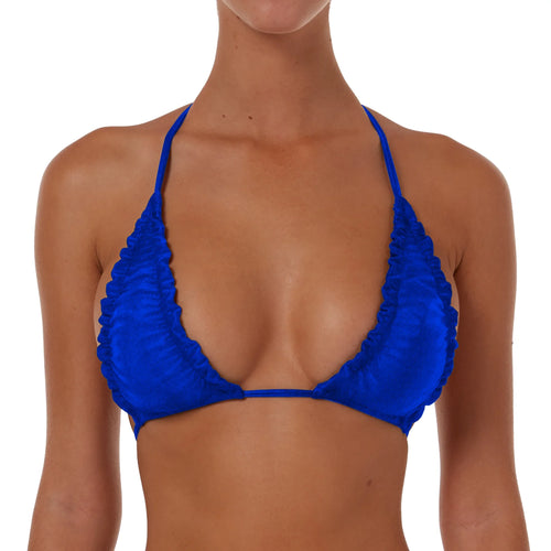 Ruched Triangle String Top