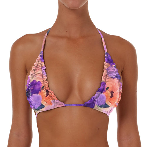 Ruched Triangle String Top