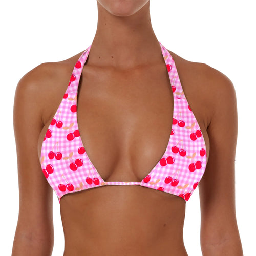 String Tie Halter Top