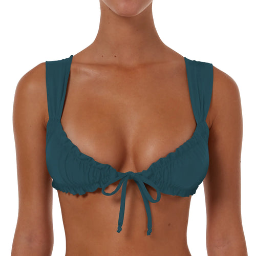 Wide Ruched String Top