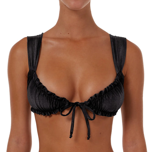 Wide Ruched String Top