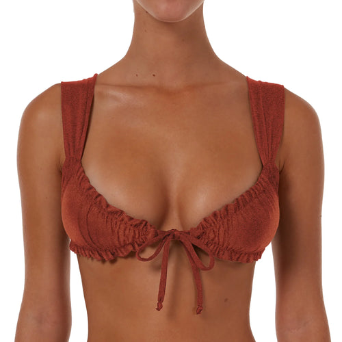 Wide Ruched String Top