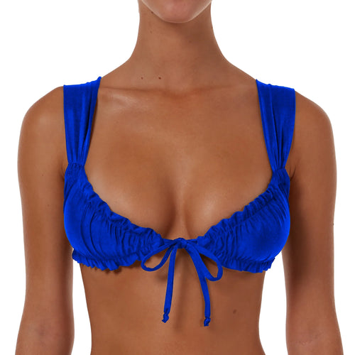 Wide Ruched String Top