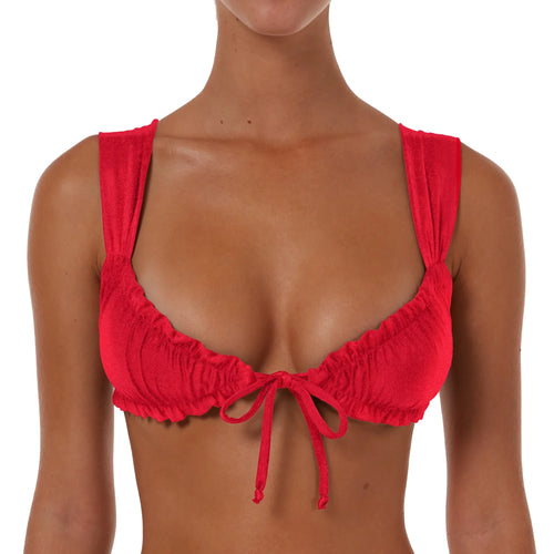 Wide Ruched String Top