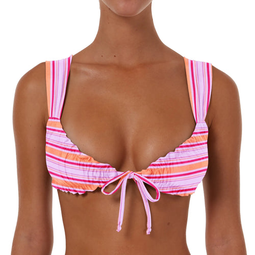 Wide Ruched String Top